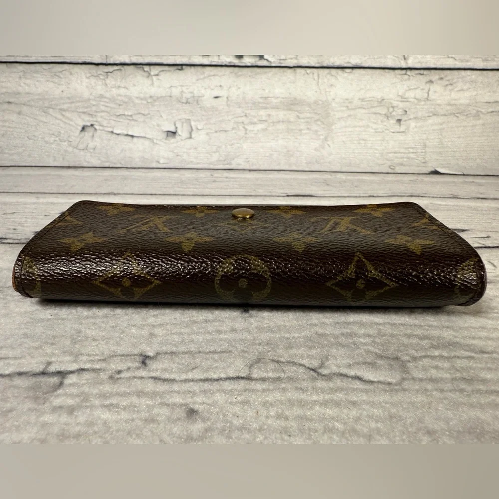 Louis Vuitton Porte Tresor Etui Papier Trifold Wallet Monogram Canvas Leather - Picture 5 of 16